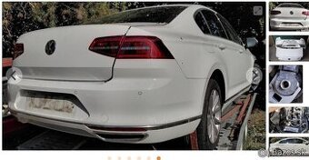 Volkswagen Passat B8 2.0 TDi 2019 predám ZADNÝ NÁRAZNÍK, ZAD