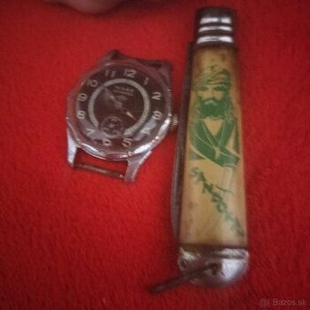 Predam hodinky a k tomu vreckovy nožík sandokan
