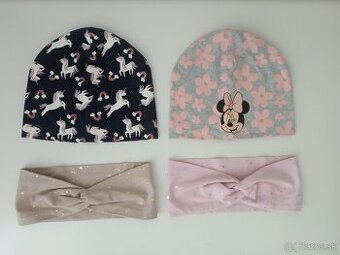 Dievčenské čiapky+čelenky