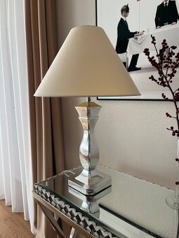 2x stolová lampa béžová