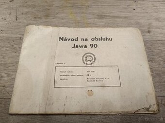 Návod na obsluhu Jawa 90