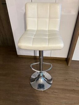 Barová kožená stolička