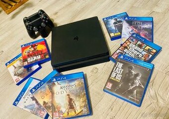 Sony PlayStation 4 Slim 500GB - 2x Dualshock , 9 Hier
