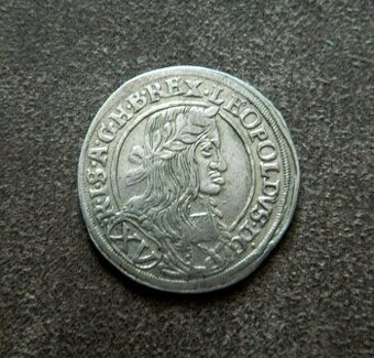 Predám XV grajciar 1661 CA Viedeň Leopold I.