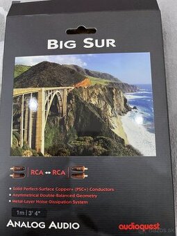 Audioquest BIG SUR Analogový RCA/RCA kábel 1M
