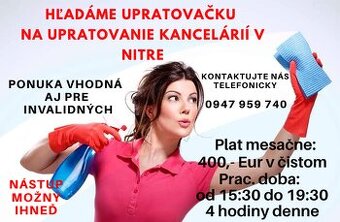 Upratovanie Nitra