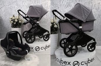 TROJKOMBINÁCIA BUGABOO FOX BLACK MELANGE