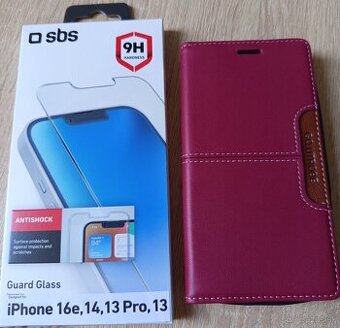 Kožený obal a ochranné sklo IPHONE 14