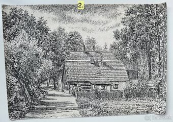 4 kresby od Ornsta Františka za 100EUR