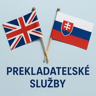 Prekladateľské služby – angličtina ↔ slovenčina