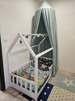 Detská Montessori Domčeková Posteľ s matracom