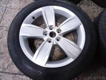 Alu disky VW R17 s letnými pneu Pirelli 215/55 R17