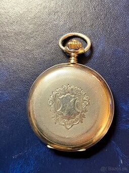 Vzácne strieborné (800) vreckové hodinky Omega