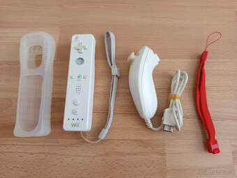 Nintendo WII ovládač komplet - ORIGINÁL Nintendo; biely