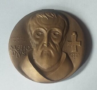 Medaila 1100. výročie smrti sv. Metoda (Karel Zeman)