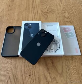 iPhone 13 Mini 128 gb Midnight v záruke + príslušenstvo