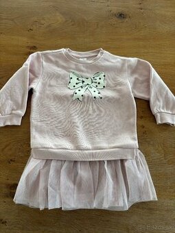 Teplákové šaty s tylovou sukňou