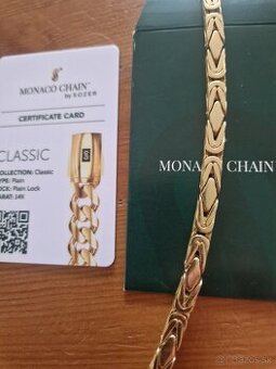 Retiazka zlata 14k 585 Kralovsky vzor Monako