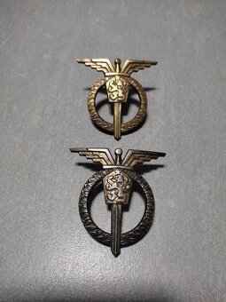 2 letecké odznaky pilot CSLA