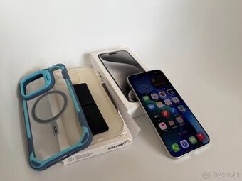 iPhone 15 Pro Max - White Titanium, 1TB - TOP STAV