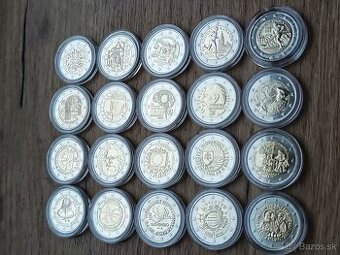 2€ euro Slovenské pamätné mince,komplet, UNC