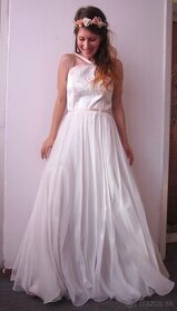 Boho svadobné šaty vo vintage štýle - 1