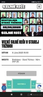 Veľké silné reči v Starej Tržnici