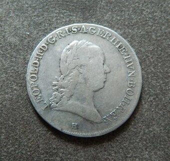 Predám 1/2 toliar 1791 H Leopold II.