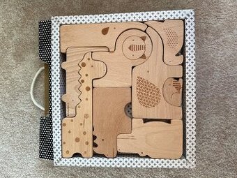 Drevene puzzle Safari