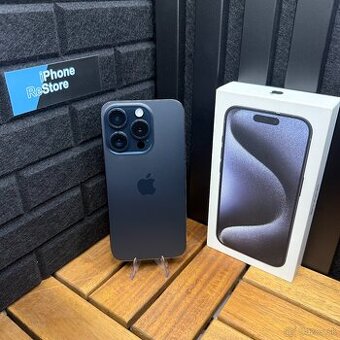 🔵  iPhone 15 Pro 256 GB Blue Titanium | Záruka 1 Rok