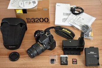 Nikon d3200 s VR AF 18-55 + brasna - nafotene 17 tisic.sn.