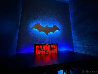 Batman LED zrkadlo dekoracia + Paladon obdĺžnikové svetlo