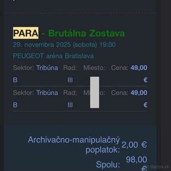 PARA - Brutálna Zostava Bratislava
