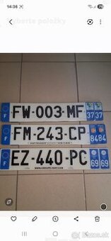 Predám neplatné ŠPZ