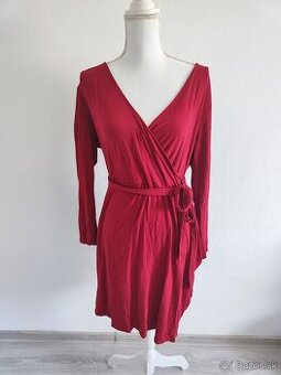 červené šaty veľkosť L/XL