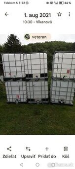 Predam 1000l nádrž na vodu 1krat pouzitu