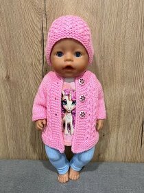 Oblečenie pre bábiku BABY BORN 43 cm - sl. ružový