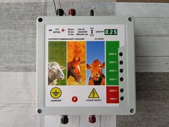 Ohradník, oplotok, solár 12V/230V 15J