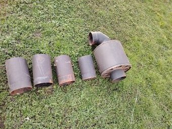 Kominova rura, klapka, koleno, teplovzdusny vymennik 150mm