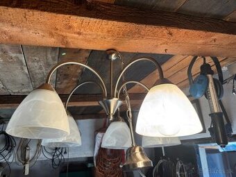 Luster mat nikel 5x60w