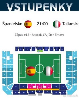 Zápas EURO U21 Španielsko - Taliansko