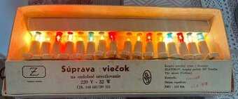 Retro vianočné osvetlenie