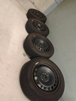 Plechové disky 5x112r16 so zimnými pneu