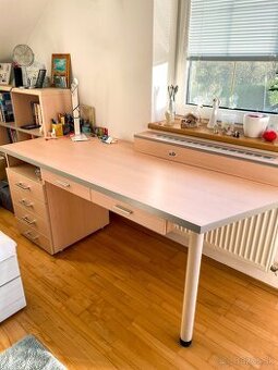 Pracovný stôl 188x75 cm so šuflami