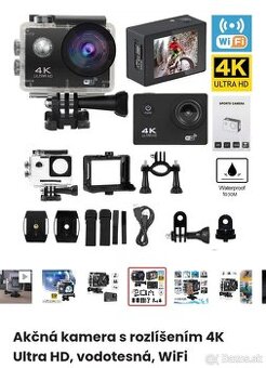 Predám- Športová 4K Ultra HD akčná kamera s WiFi