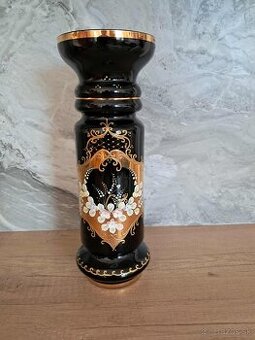 Nadherna VAZA / novoborske sklo / -