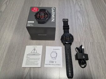 Garmin fenix 8 47mm AMOLED Sapphire Carbon Gray DLC Titanium