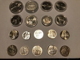 Slovenske CSSR CSFR Rakuske strieborne mince UNC a Circ