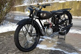 Historický motocykl Magnat Debon M3F z roku 1945