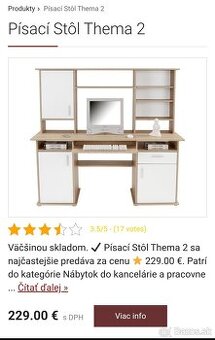 Písací stôl thema 2, vigo